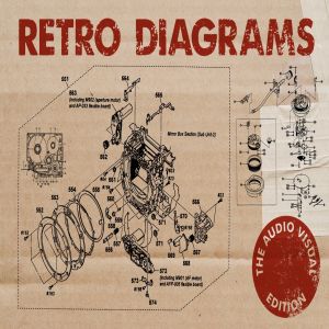 复古视听电器可视化结构矢量图形素材 Retro Diagrams – Audio Visual Edition