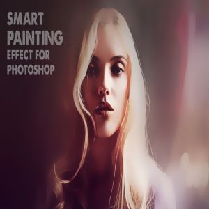一键转油画效果PS动作 Smart Painting Effect for Photoshop