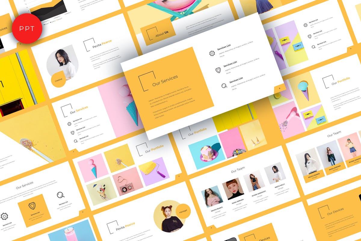 极简主义创意设计品牌介绍PPT幻灯片模板 Edway Creative Powerpoint