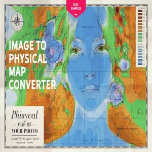 一键转换照片为创意手绘地图 IMAGE TO PHYSICAL MAP Converter