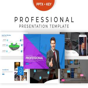 现代专业介绍的幻灯片模板下载 Professional Presentation Template [key,PPTX]