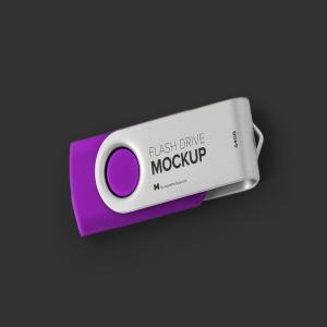 创意U盘外观设计效果图样机模板01 USB Flash Drive Mockup 01插图4