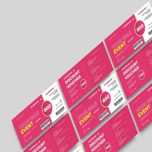 时尚高端简约多用途的新年圣诞节打折促销sale礼品券入场券门票设计矢量模板-8