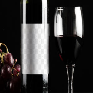酒类商标设计图预览酒瓶样机模板06 Wine Bottle Mockup 06插图3