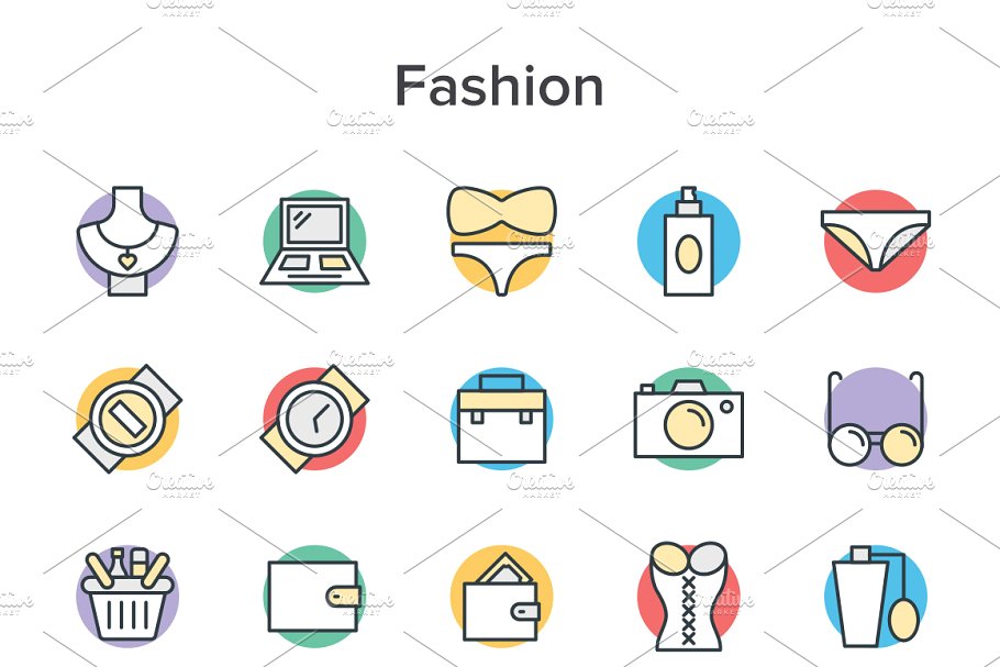 20个分类共2900+枚矢量图标合集 2900+ Cool Vector Icon Sets Bundle