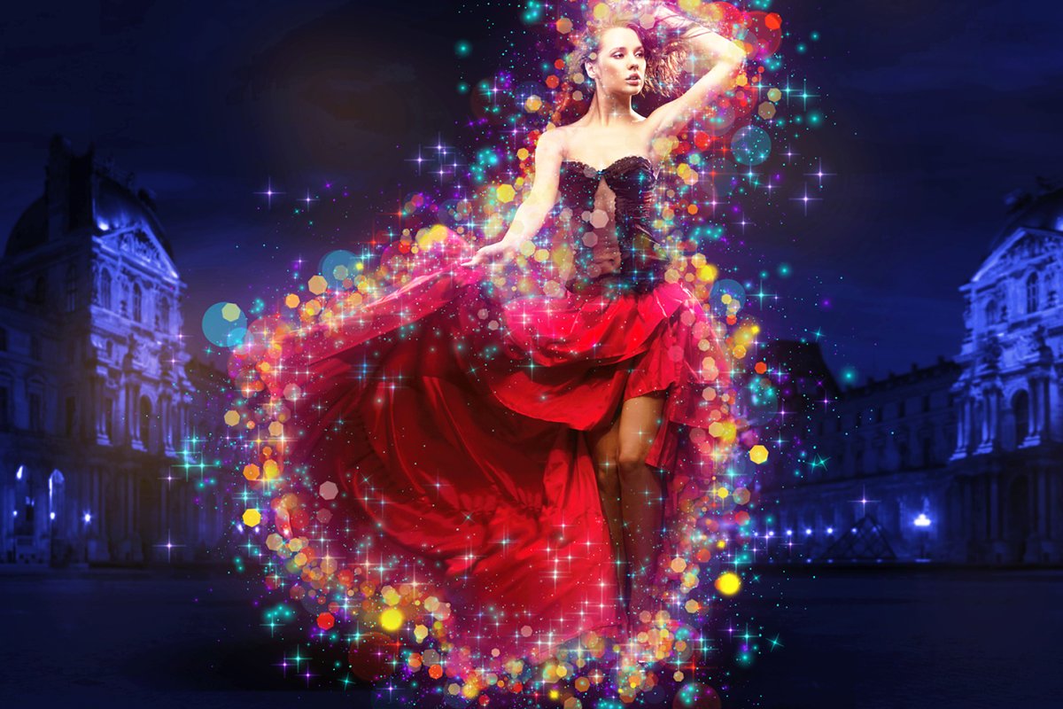 微粒体星星粒子效果PS动作下载 sparkle Photoshop Action