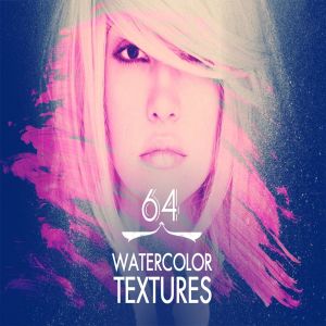 64种多彩水彩涂料纹理素材 64 Watercolour Textures