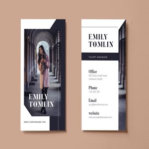 时尚行业简约风企业名片设计AI&PSD模板v13 Minimalist Business Card AI and PSD Vol.13