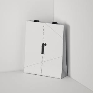 方形品牌商店购物袋设计图PSD样机模板 Square Shopping Bag Mockup .PSD