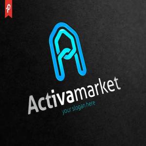 现代独特字母图形logo模板 Activa Market Logo插图2
