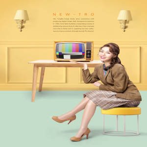 复古80年代风格创意多用途海报设计素材