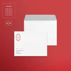 高端红色 VI 设计素材集 Mega Bundle | Bridal Expo (社交+文档+名片+传单+海报模板 )插图9
