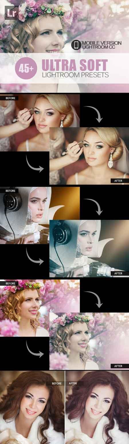 46个图片冷光Lightroom预设文件 Ultra Soft Lightroom Mobile bundle [dng]