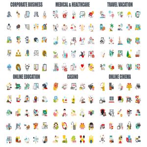 各种行业的简约扁平化图标icon大集合