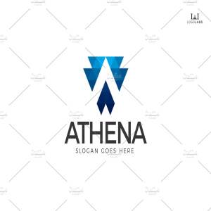 创意字母Logo模板系列之字母A Letter A Logo