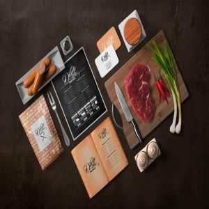 高级餐厅品牌厨房场景样机生成器 Restaurant Menu Mockup Scenes