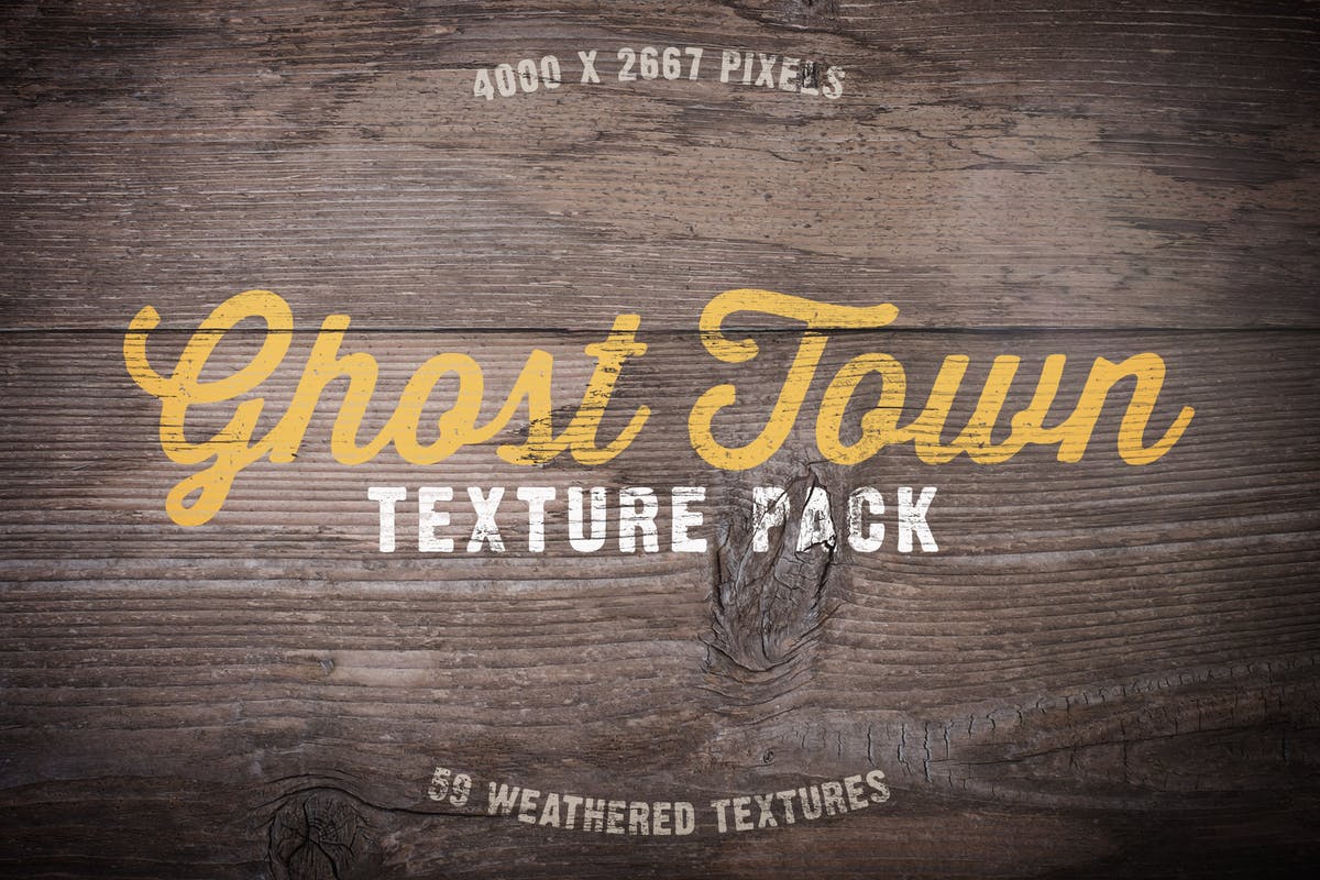 鬼城古老粗糙纹理合集Vol.1 Ghost Town Grunge Texture Pack Volume 1