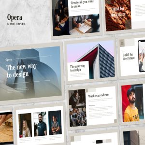 优雅大方精美Keynote演示文稿模板 Opera – Elegant Keynote Template
