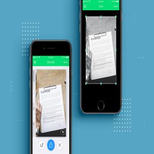 PDF扫描软件APP应用扫描编辑界面设计模板 PDF Scanner app mobile template