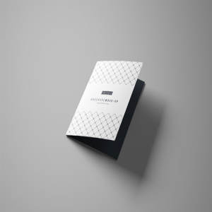 智能三折页广告小册子样机