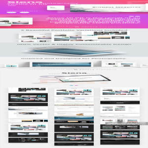 一流设计素材网下午茶：完美规范的响应式网页模版下载 [PSD,XD]