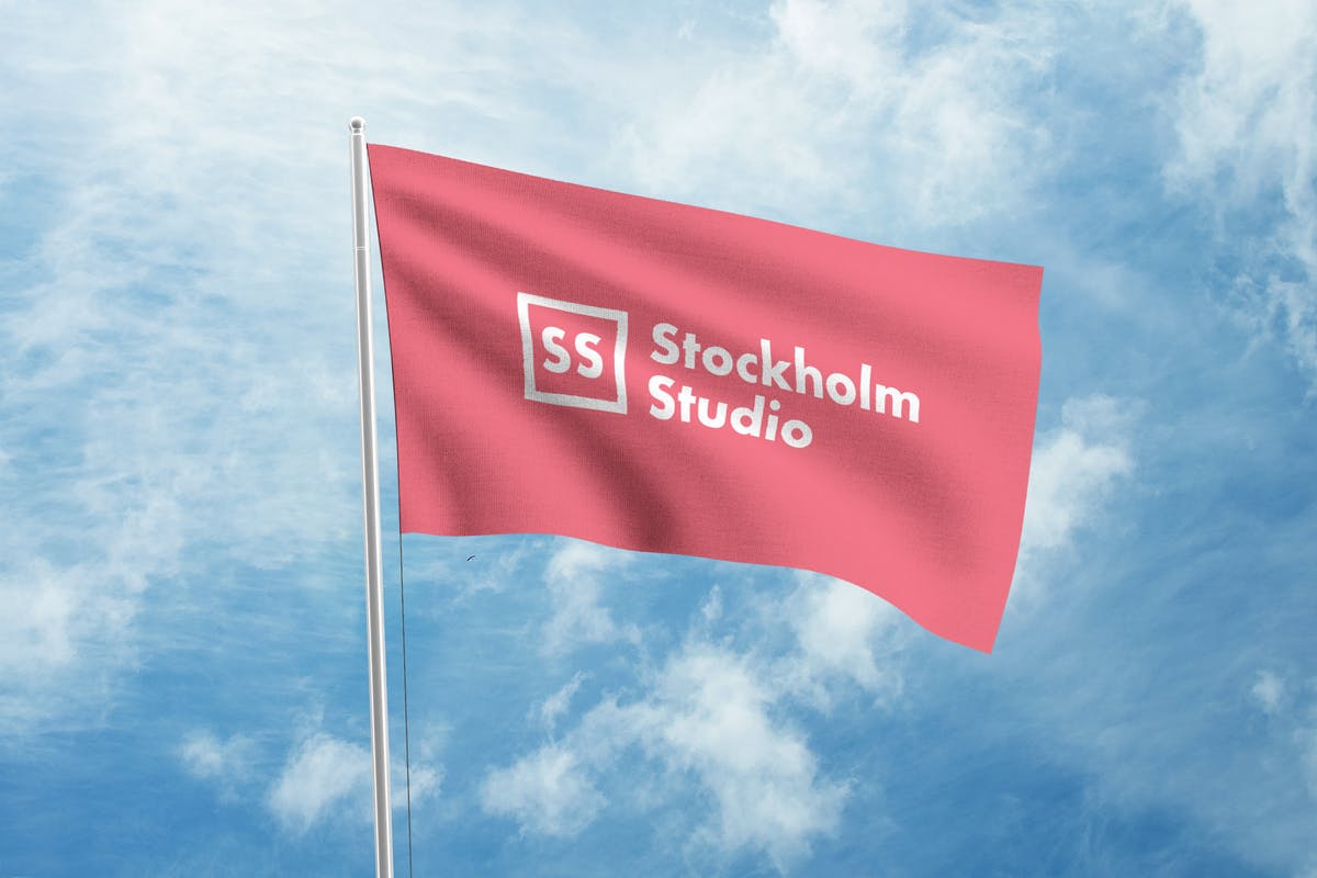 品牌VI/品牌活动旗帜设计样机模板 Flag Mockup