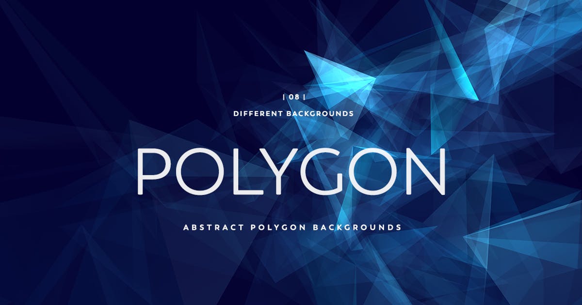 抽象多边形几何图形背景素材 Abstract Polygon Backgrounds