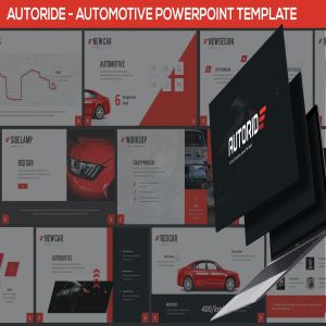 4S店/汽车品牌宣传PPT幻灯片模板 Autoride – Automotive Powerpoint Presentation
