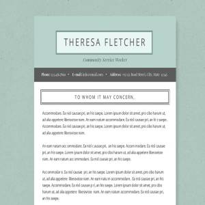 介绍信、简历多合一简约简历模板 Chic Resume Template Package