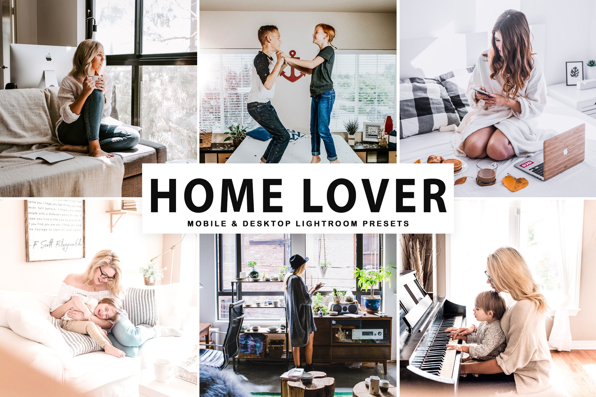 亲子家庭摄影后期调色处理LR预设下载 Home Lover Mobile & Desktop Lightroom Presets