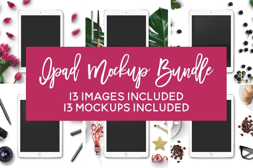 13个iPad Mockups打包下载[psd]