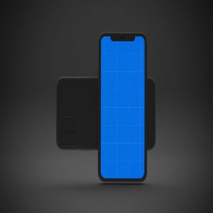 黑色背景iPhone 11智能手机屏幕预览样机 Dark iPhone 11 Mockup插图10