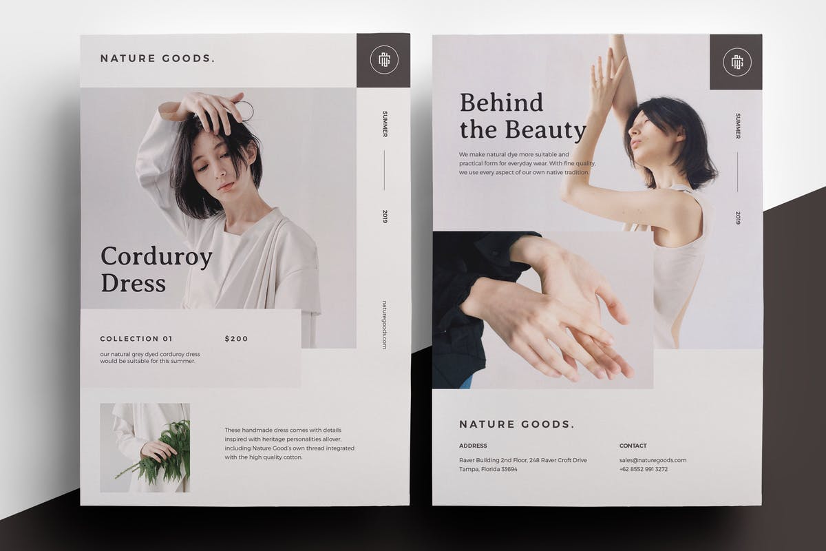 时尚服饰品牌海报设计模板 Fashion Flyer