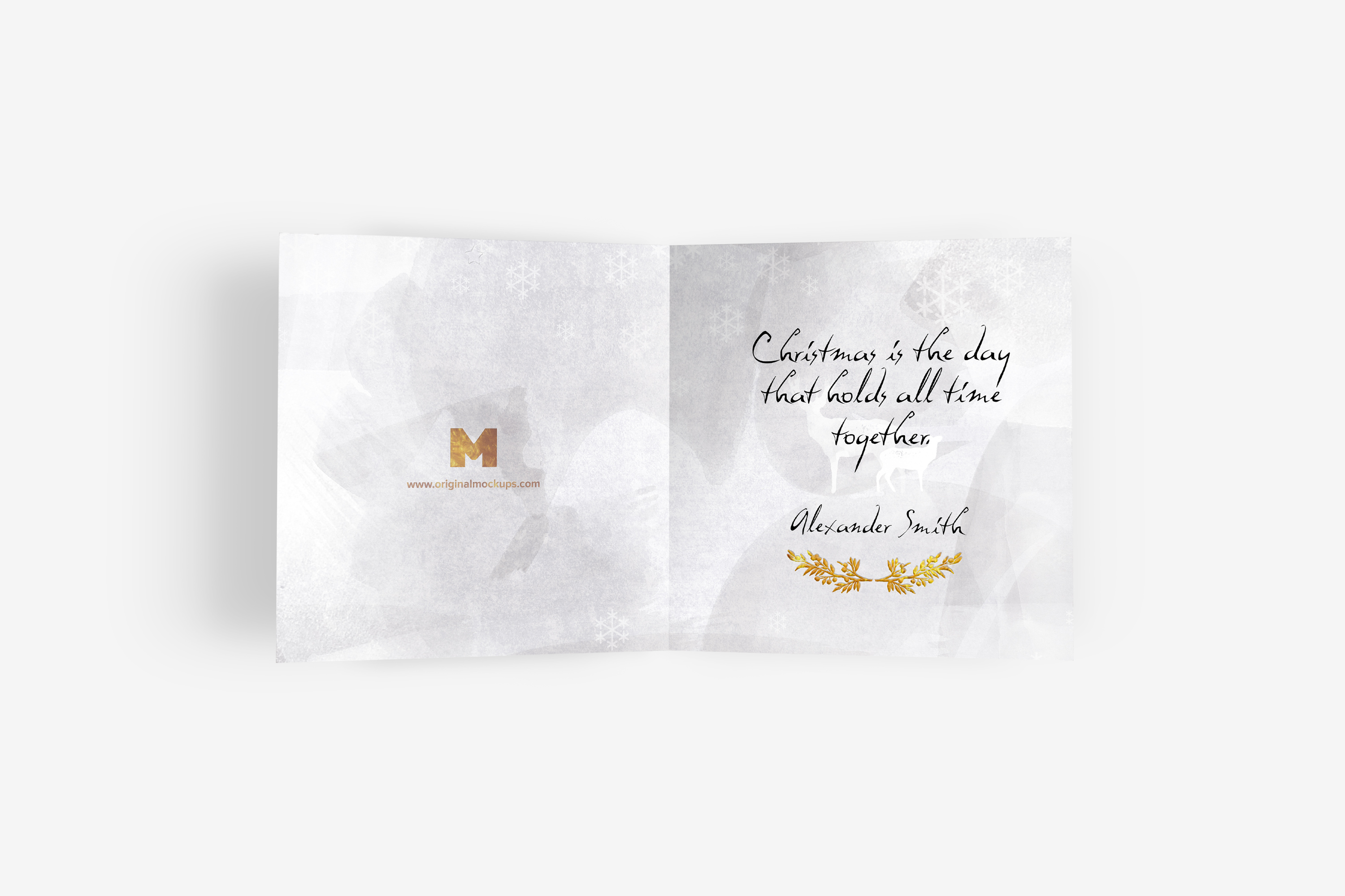 邀请卡/贺卡设计图样机01 Greeting Card Mockup 01