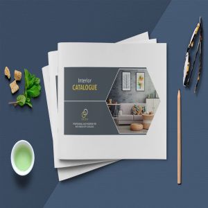 现代简约设计风格横板产品目录设计模板 Modern Catalogue Template