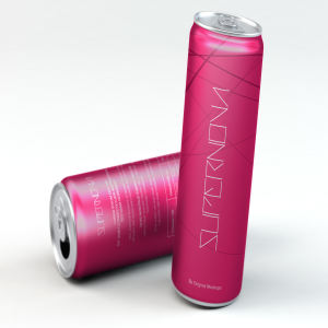 3D立体易拉罐外观图案设计样机01 3D Slim Can PSD Mockup 01