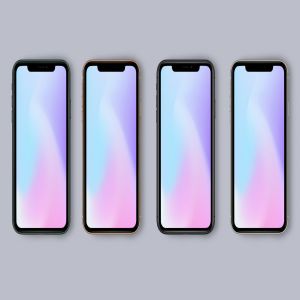 iPhone 11 Pro官方配色手机样机模板 New iPhone 11 Pro Mockup – All Colors