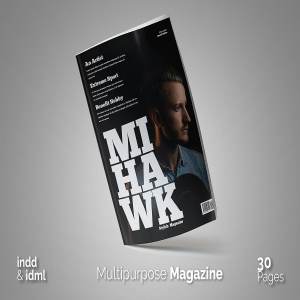 30页时尚多用途的Indesign杂志模板下载[indd]