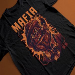黑手党形象T恤印花图案设计 Mafia Ver 2插图3