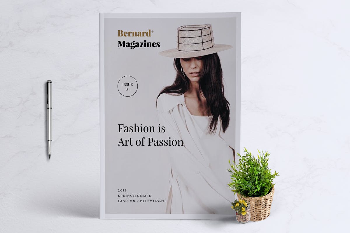 时尚杂志/品牌画册/企业宣传册设计模板 BERNARD – Fashion Magazine