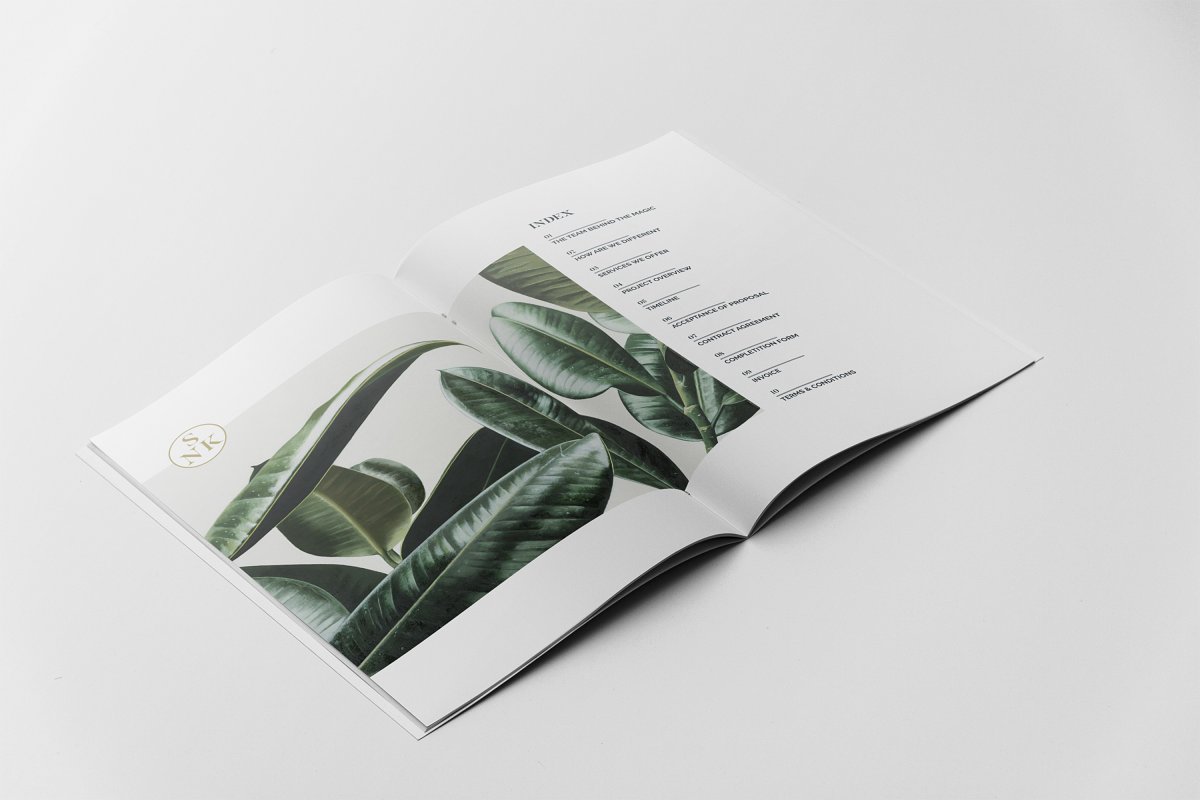 简约商业项目提案企业宣传册设计模板