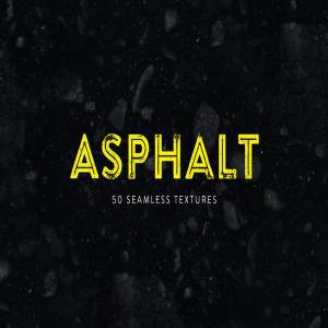 华丽而不过分的沥青效果黑暗背景无缝纹理 Asphalt – 50 Seamless Textures