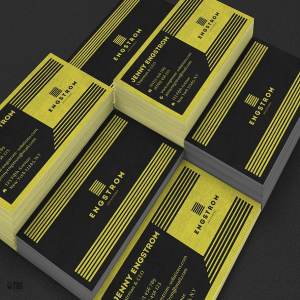 黑黄配色企业形象设计素材包 Black Yellow Corporate Identity PSD插图5