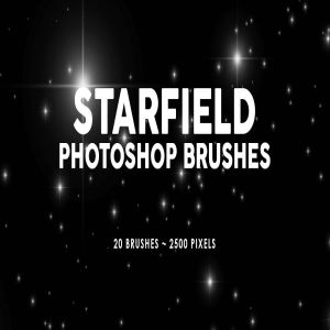20个星光点点PS图案印章笔刷 20 Starfield Photoshop Stamp Brushes