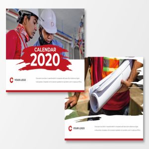 2020年建筑基建企业定制活页日历设计模板 Calendar 2020插图3