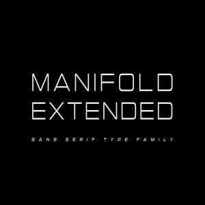 犀利细长英文宽无衬线字体 Manifold Extended CF wide sans serif