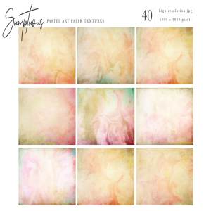 奢华粉画纸纸张纹理 Sumptuous Pastel Paper Textures