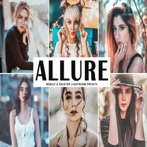 充满活力的暖色调人像摄影后期处理LR预设 Allure Mobile & Desktop Lightroom Presets