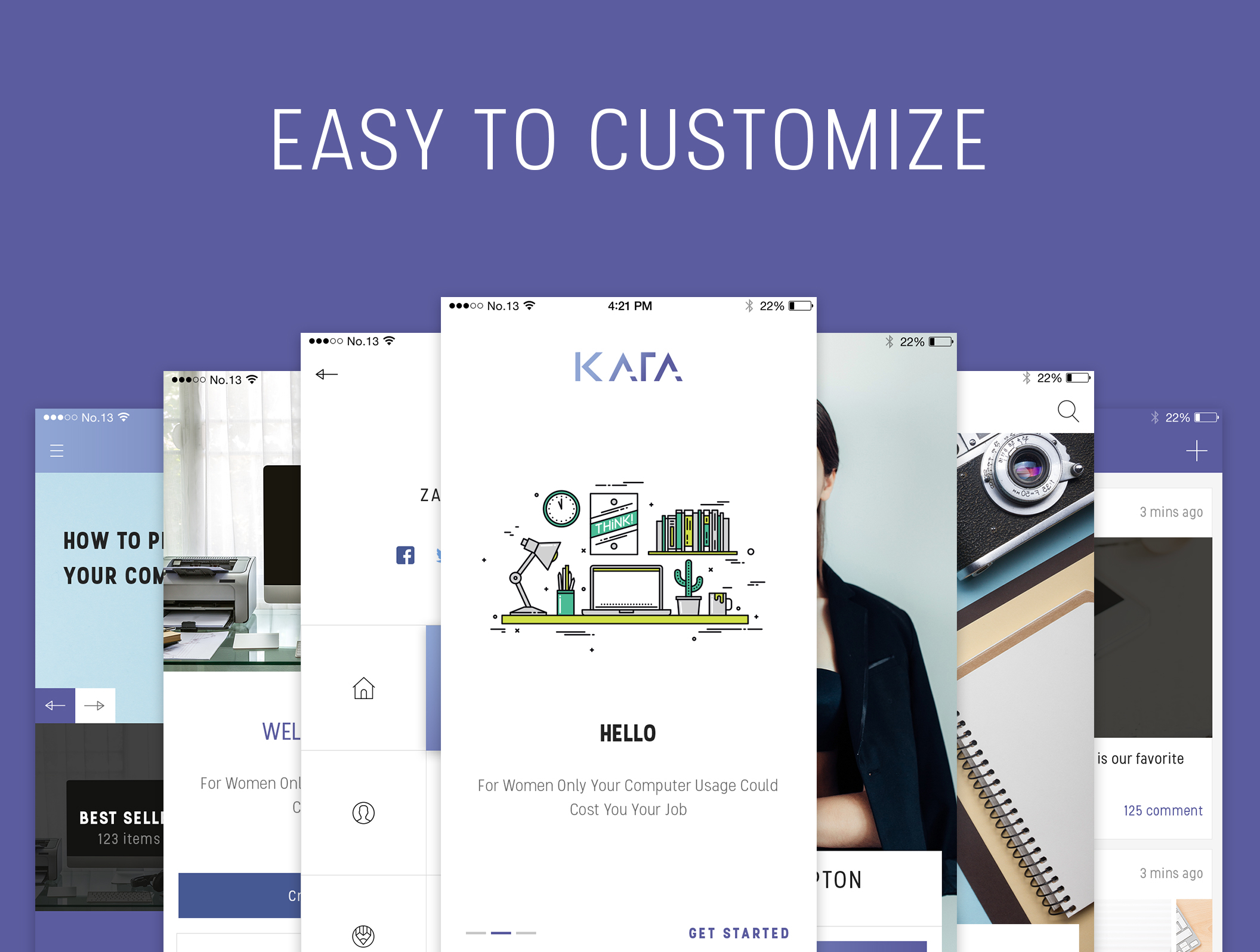 设计简洁+超高定制化的APP UI KITS下载[for PS,SKETCH,XD]