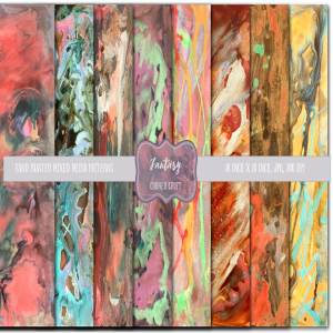 个人手绘美术幻想派油画 Abstract Fantasy Patterns